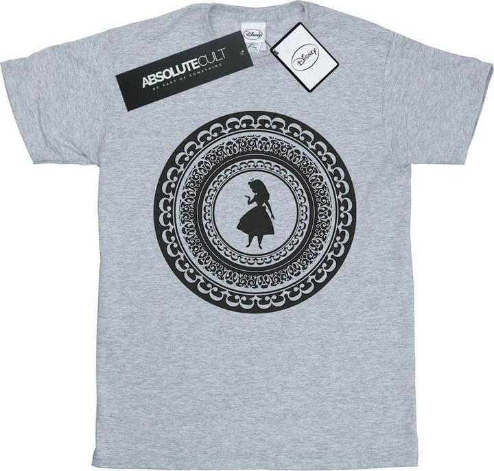 Actual product image Disney Womens/Ladies Alice In Wonderland Circle Cotton Boyfriend T-Shirt (L)