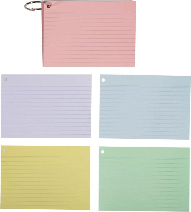 Produktbild Exacompta Flashcards (A6, 205 g/m², 50 x)