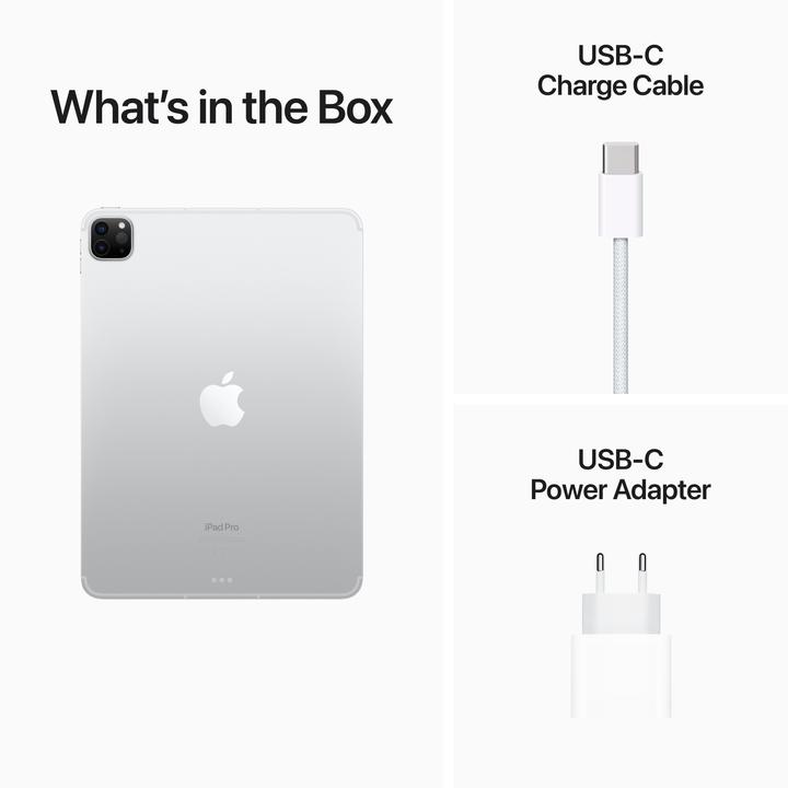 Actual product image Apple iPad Pro 2022 (4. Gen) (5G, 11", 256 GB, Silver)