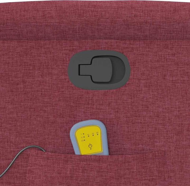 Produktbild VidaXL Massagesessel Weinrot Stoff Massage TV-Sessel