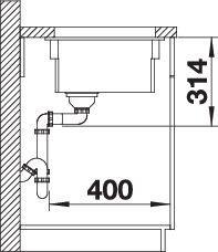 Produktbild Blanco Etagon 500-U (Unterbauspüle, 54 cm, 54 cm)