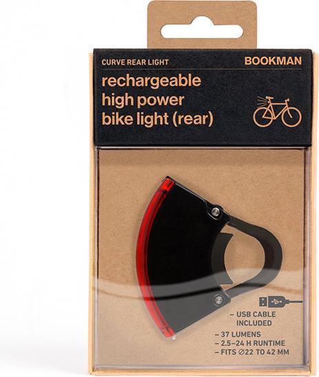 Actual product image Bookman Curve Rear Light 2 (37 lm, 37 lm)
