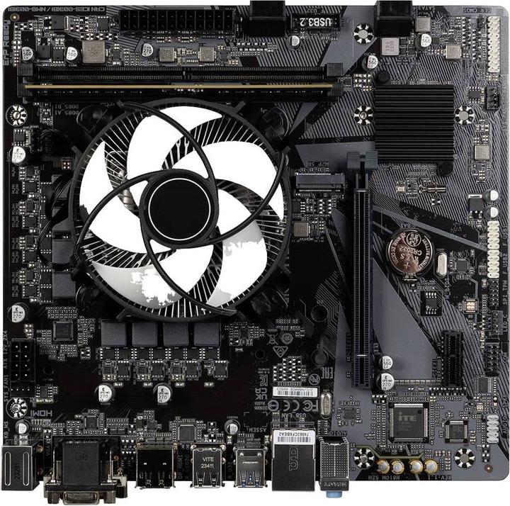 Image du produit Renkforce Kit de réglage PC Intel® Core™ i3 14100 4.7 GHz 16 GB DDR5-RAM M.2 PCIe N (LGA 1700, Intel H610, mATX)