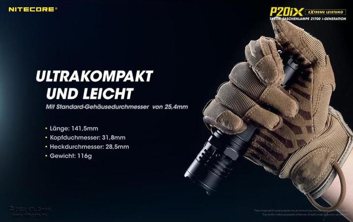 Immagine prodotto Nitecore P20iX - 4000 lumen (14 cm, 4000 lm)