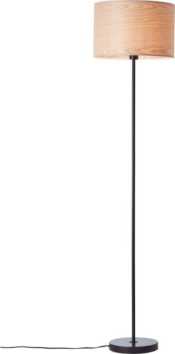 Brilliant Romm vloerlamp 1flg hout licht/zwart (E27)