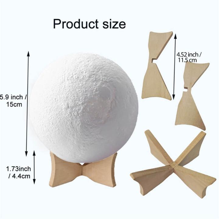 Actual product image Cover-Discount Moon lamp 3D