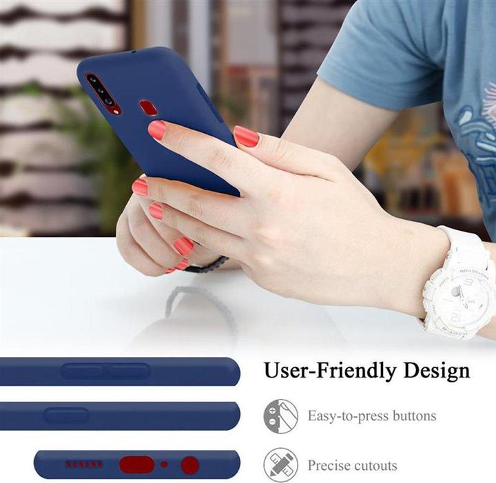 Productafbeelding Cadorabo TPU Liquid Silicone Case Cover (Samsung Galaxy A20)