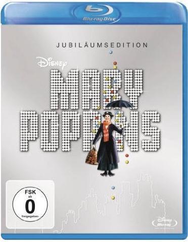 Mary Poppins Jubiläums Edition (Blu-ray, 1964, Russisch, Spanisch, Englisch, Deutsch, Portugiesisch)
