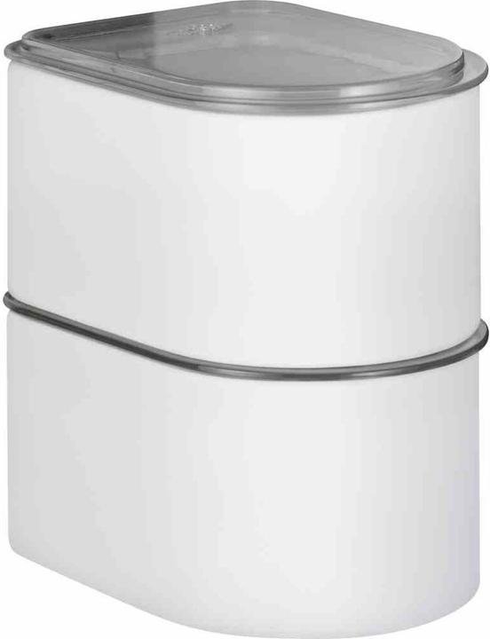Actual product image Wesco Storage tin LOFT 1 litre made of high-quality sheet steel with acrylic lid in the colour white matt (1 l)