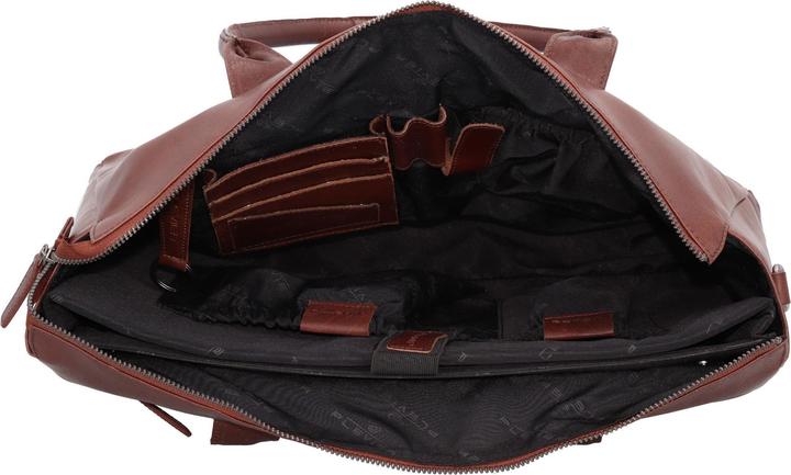 Actual product image Plevier Copal schoudertas 17.3 inch bruin.
