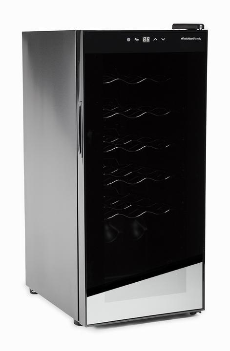 Produktbild Melchioni Vermentino 18 C Weinkeller mit Kompressor Kostenlose Installation Schwarz 18 Flaschen/Flaschen