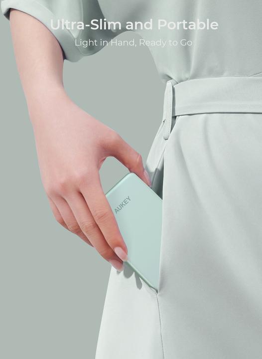 Produktbild Aukey MAG FUSION SLIM - Powerbank (5000 mAh, 18 W, 18 Wh)