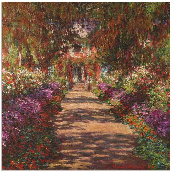 Actual product image Artland Path in Monet's garden in Giverny. 1902 T6UD (70 x 70 cm)