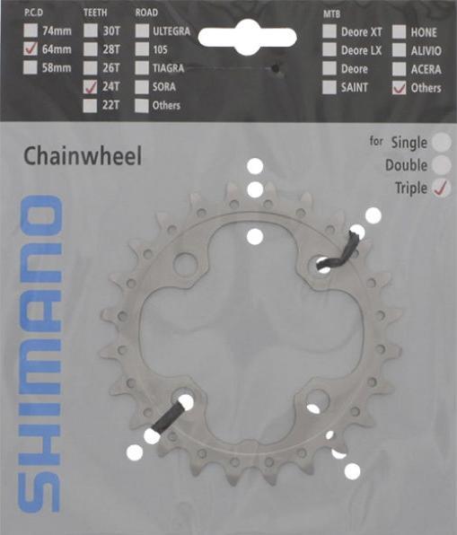 Produktbild Shimano Kettenblatt DEORE LX FC-T551 24 AE (24)