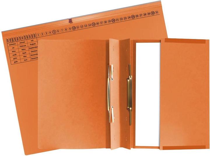 Image du produit Exacompta 25 dossiers suspendus Exaflex carton orange 2 x agrafage commercial (25 x)
