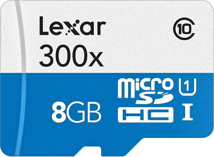 Actual product image Lexar 300x (8 GB, microSDHC, U1, UHS-I)