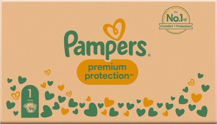 Image du produit Pampers Protection premium (Taille 1, Pack semi-mensuel, 96 pièce(s))