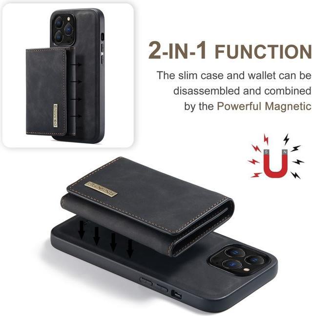 Actual product image Dg.Ming M1 Series Hardcase with detachable wallet (Apple iPhone 14 Pro)