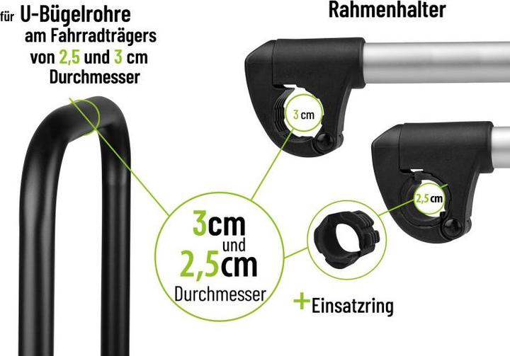 Produktbild Eufab Verstellbarer Strap-Rahmenhalter 27cm