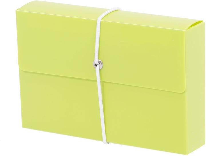 Actual product image Metzger&Mendle M&M card index box DIN A7 for 100 index cards lime-green without lid