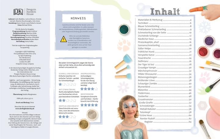 Actual product image Kinderschminken leicht gemacht (German, Michael Wicks, Karen Harvey, 2017)