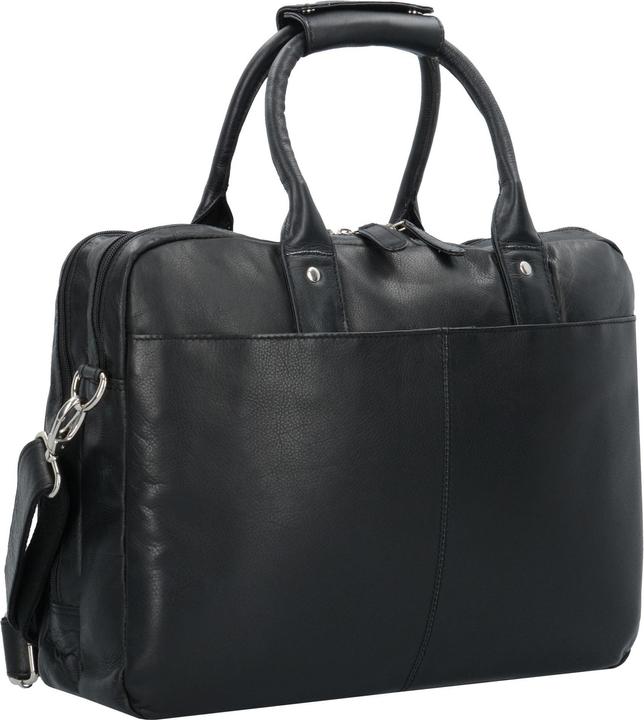 Actual product image Dermata Briefcase leather 39 cm laptop compartment