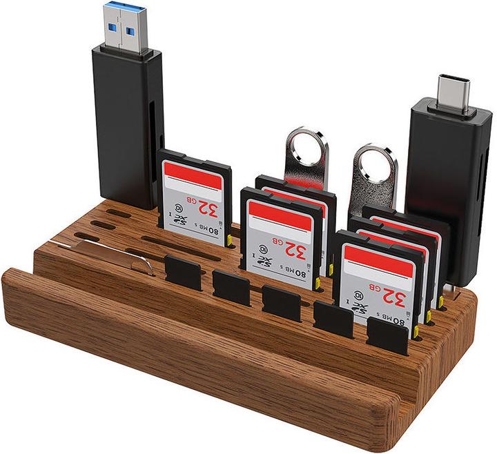 Actual product image JJC UMS 1 Wooden Mobile Phone Holder