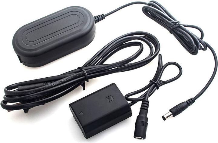 Actual product image Caruba Sony NP FZ100 Full Decoding Dummy Battery + AC PW20 Power Supply (US Standard) (Rechargeable battery)