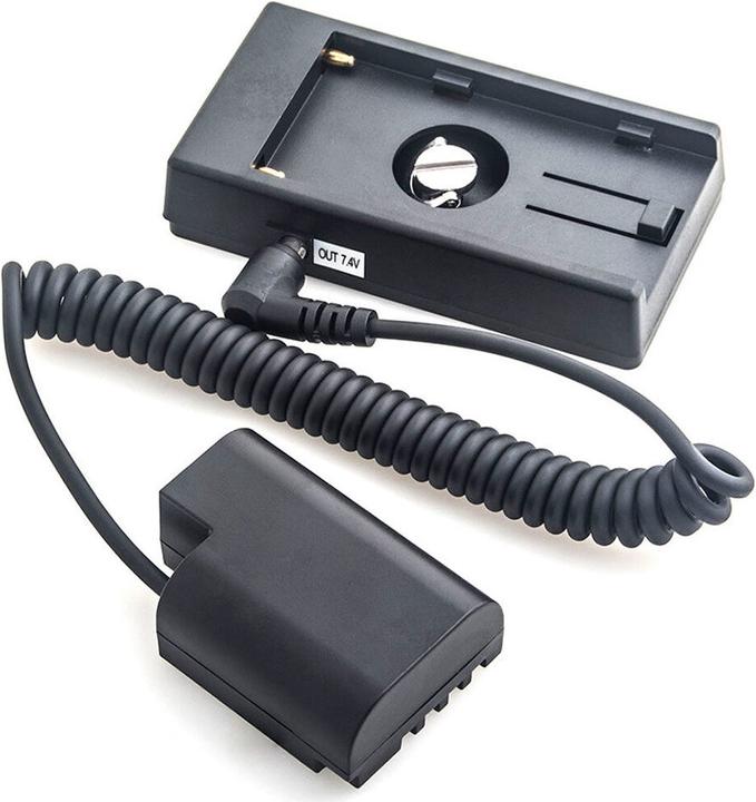 Produktbild Caruba Panasonic DMW DCC12 Volldecodierung Dummy Batterie +F970 Batteriezwickel (Federkabel) (Kamera Akku)
