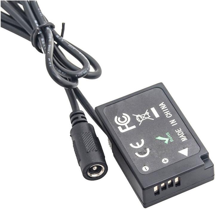 Productafbeelding Caruba Canon LP E17 (DR E18) Dummy batterij (rechte kabel)