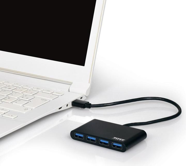 Actual product image Port Designs USB 3.0 hub (USB-A, 4 Ports)