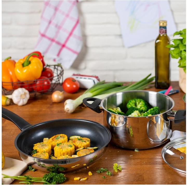 Actual product image Kuhn Rikon Classic Frying Pan Set 24/28 cm (28 cm, Frying pan, Stainless steel)