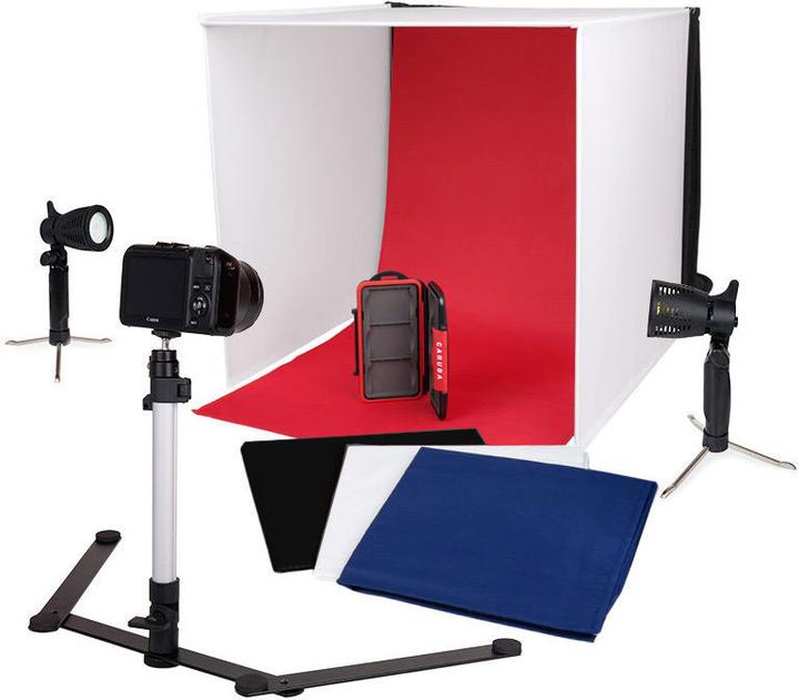 Immagine prodotto Caruba Studio fotografico portatile con lampade LED separate 60x60x60cm