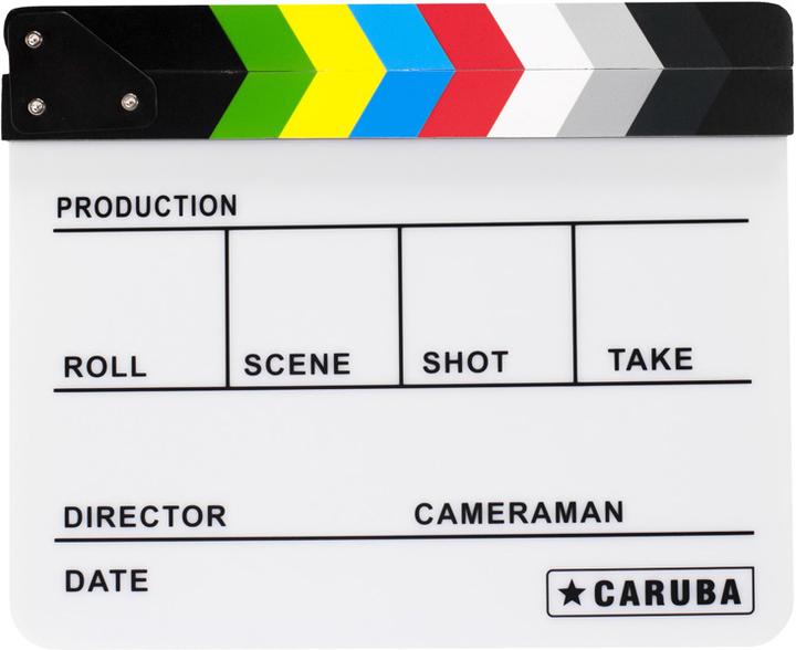 Produktbild Caruba Professional Director Clapper WeiÃ/Farbe (Whiteboardmarker) (Weisse Farbe)