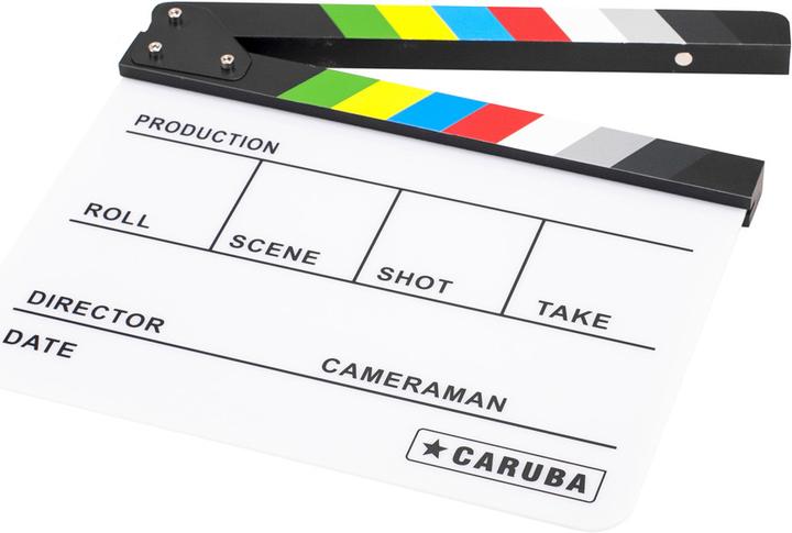 Produktbild Caruba Professional Director Clapper WeiÃ/Farbe (Whiteboardmarker) (Weisse Farbe)
