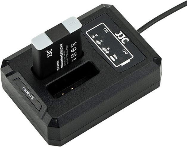 Image du produit JJC Canon DCH NB13L USB Dual BatteryCharger (voor Canon NB 13L) (Chargeur)