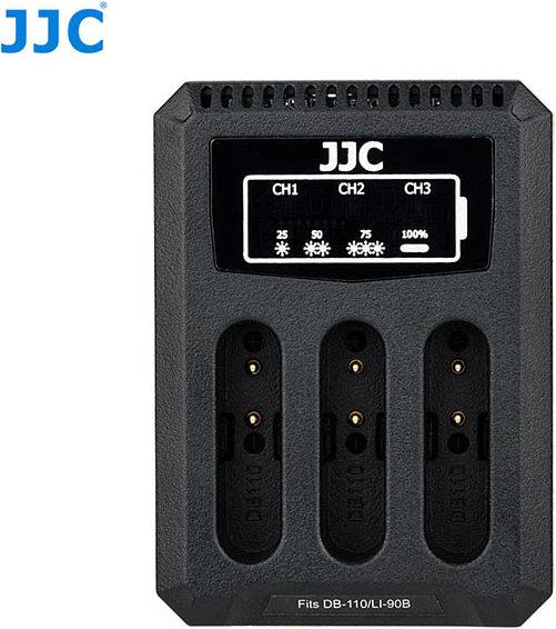 Actual product image JJC Canon DCH DB110 USB Dual BatteryCharger (voor Ricoh DB 110/ Olympus)