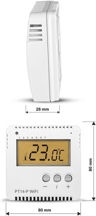Produktbild Elektrobock EB PT14-PW - WLAN Raumthermostat