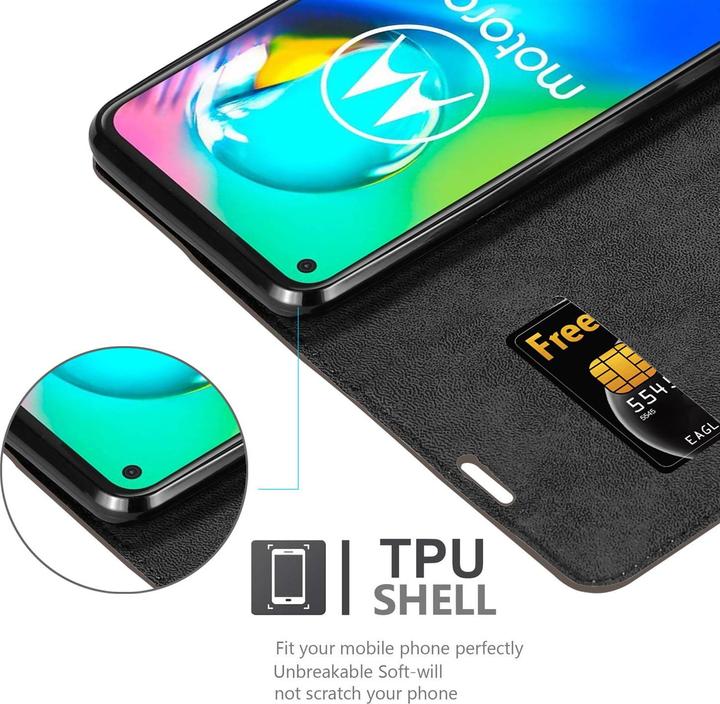 Produktbild Cadorabo Book Invisible Magnet Cover (Motorola Moto G8 Power Lite)