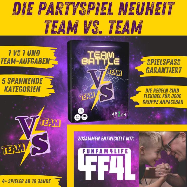 Produktbild Anzen Spiele ANZEN - TEAMBATTLE - Das Kartenspiel (Deutsch)