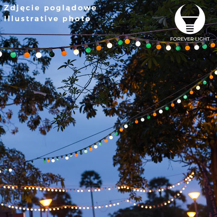 Produktbild Forever Light Lichtgirlande 12m 10 Schlitze E27 IP65 (1200 cm, Indoor, Outdoor)