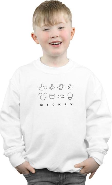 Actual product image Disney Boys Mickey Mouse Deconstructed Sweatshirt (152, 158)