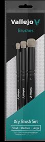 Produktbild Vallejo Brush Set / Dry Brush - Dry Brush Set - Natural Hair (S, M & L)