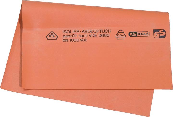 Produktbild KS Tools Werkzeuge-Maschinen GmbH Gummi-Abdecktuch mit Schutzisolierung, Stärke 1,0, 1200mm (1 m)