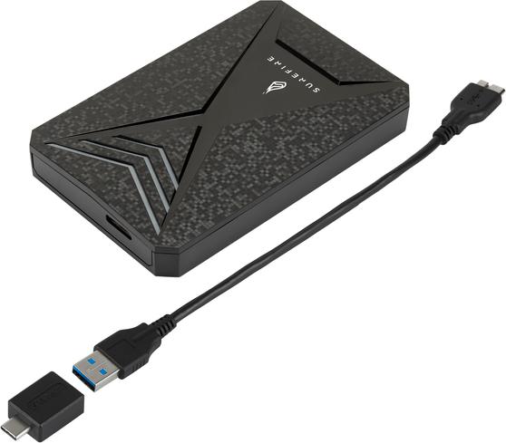 Actual product image Verbatim GX3 Gaming SSD 512GB 53683 USB 3.2 Gen 1 black (512 GB)