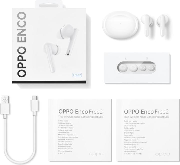 Image du produit OPPO Enco Free 2 (ANC, 4 h, Sans fil)