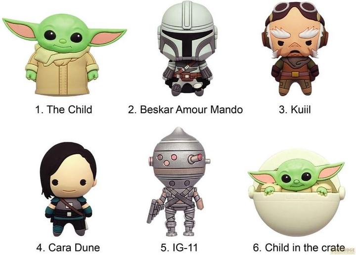 Actual product image Monogram Int. Star Wars: The Mandalorian Relief Magnets Series 1 Display (12) (12 x)