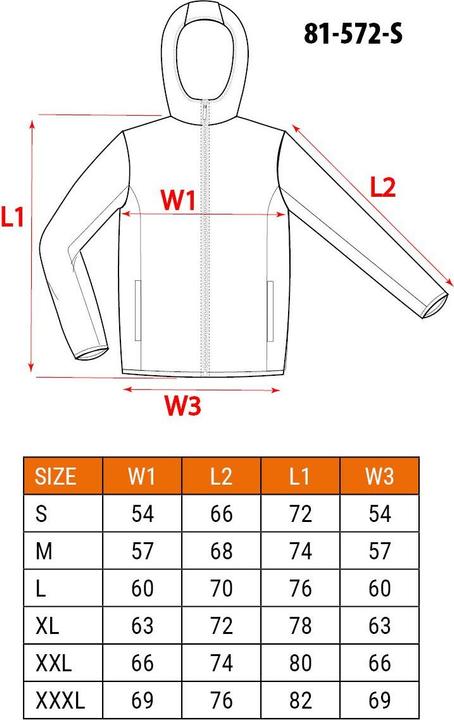 Valeurs nutritives et ingrédients Topex Veste 3 en 1 Premium polaire, vent et pluie, imperméabilité 10000 S (S)
