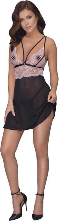 Produktbild Cottelli Collection Babydoll schwarz/rosa (XL)