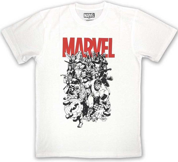 Actual product image Marvel Black & White Characters (XXL)